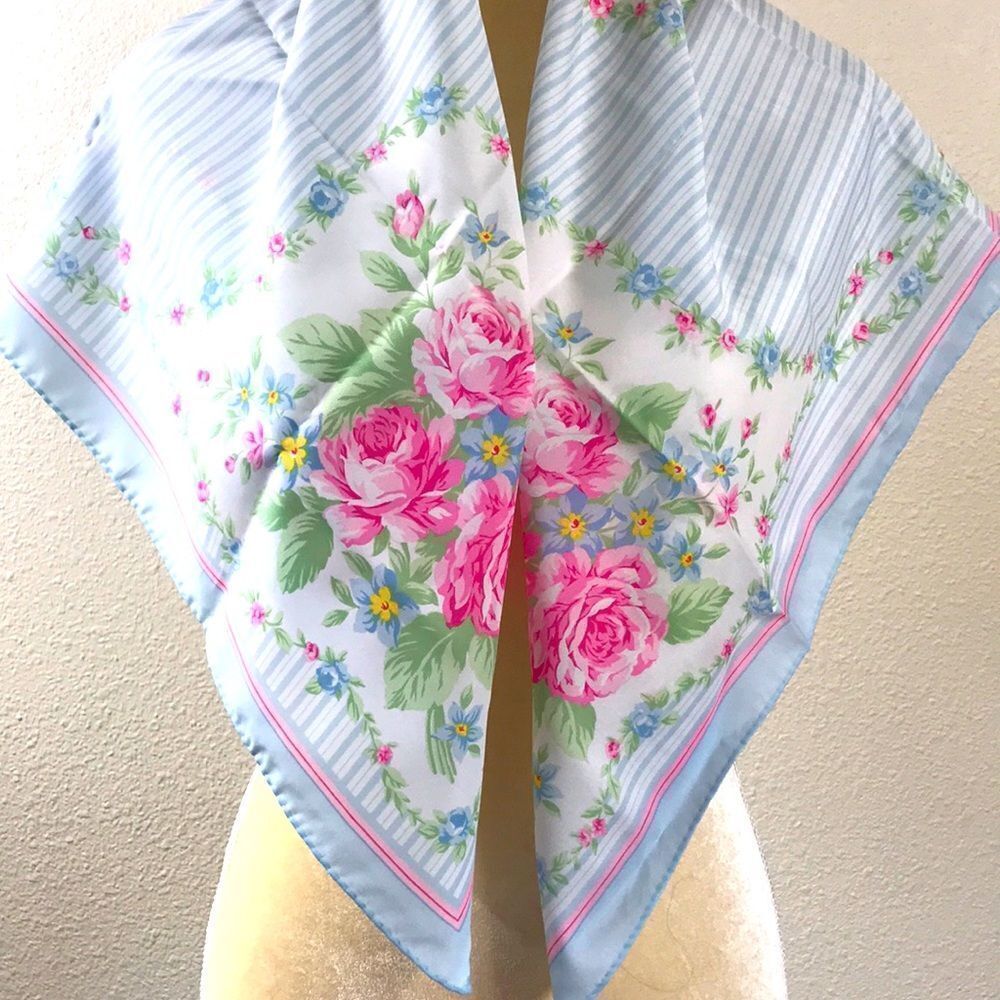 Vintage Floral Scarf